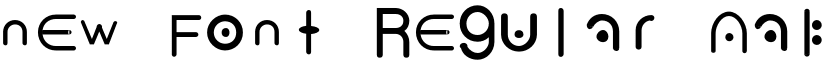 new Font Regular font