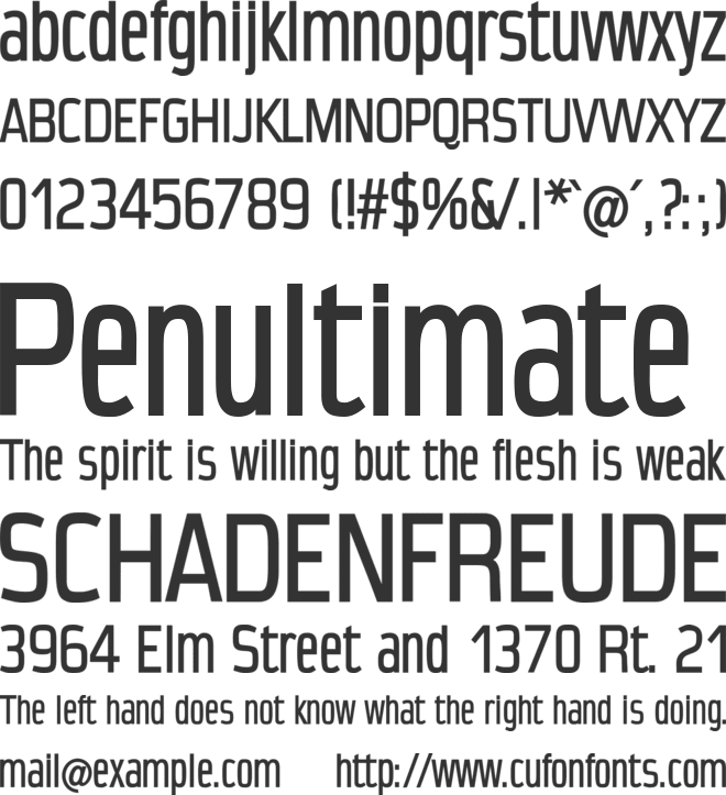 CondensansPaneurope-Medium font preview