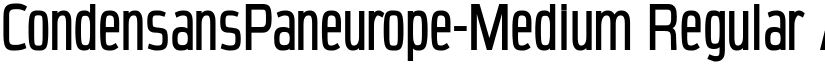 CondensansPaneurope-Medium Regular font