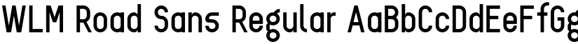 WLM Road Sans Regular font