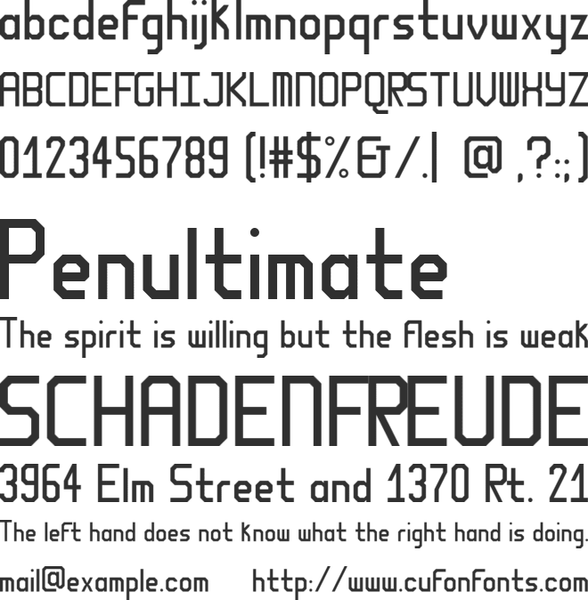 Robbe Sans font preview