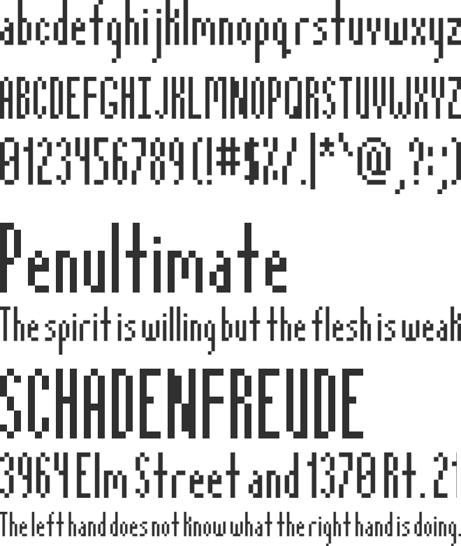 Streeeeetch font preview