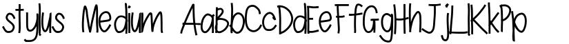 stylus Medium font