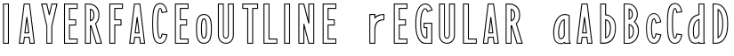 LayerfaceOutline Regular font