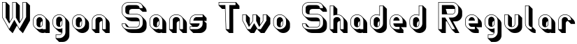 Wagon Sans Two Shaded Regular font