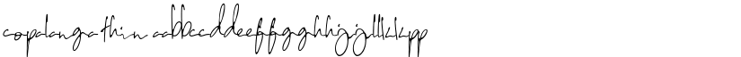 Copalanga thin font