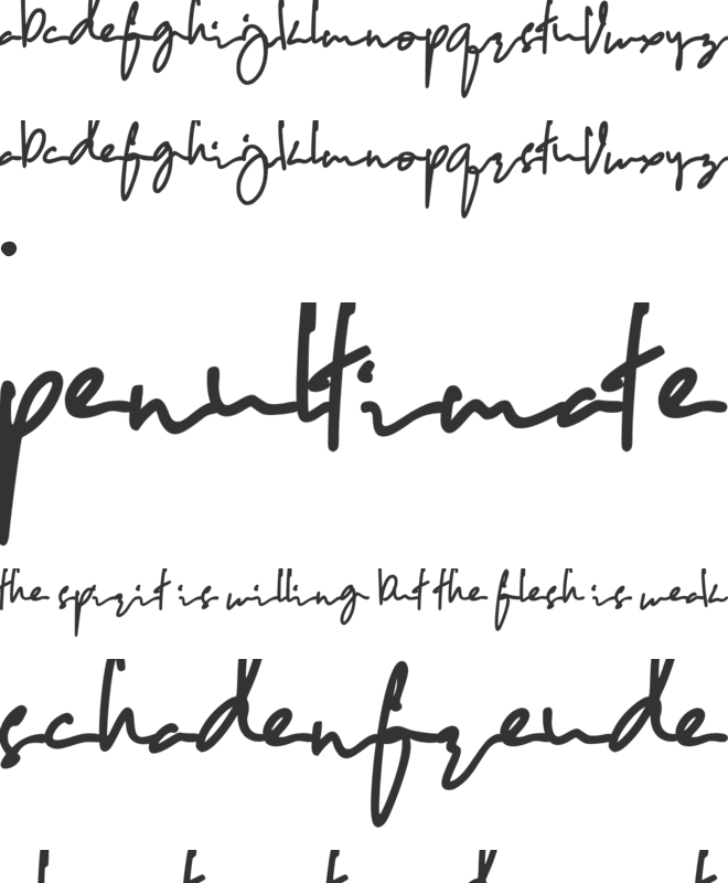 Copalanga font preview