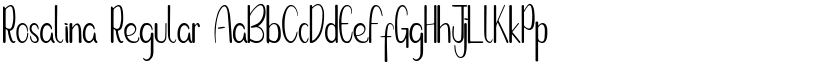 Rosalina Regular font