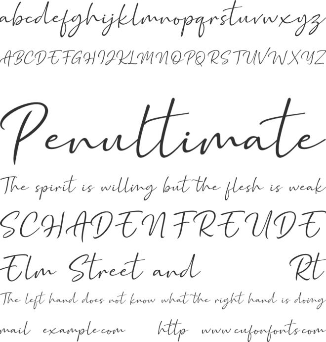 Marthin font preview
