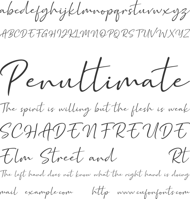 Marthin font preview