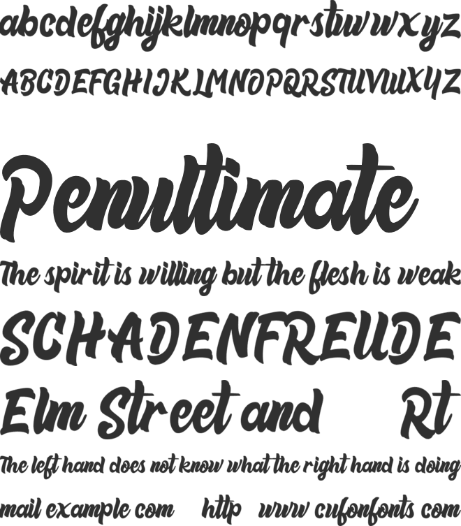 Beneth FREE font preview