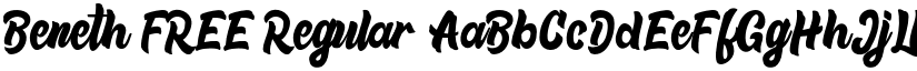 Beneth FREE Regular font