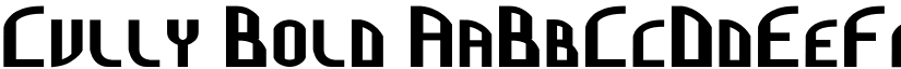 Cully Bold font