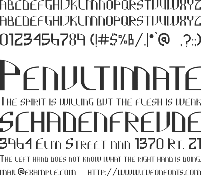 Cully font preview