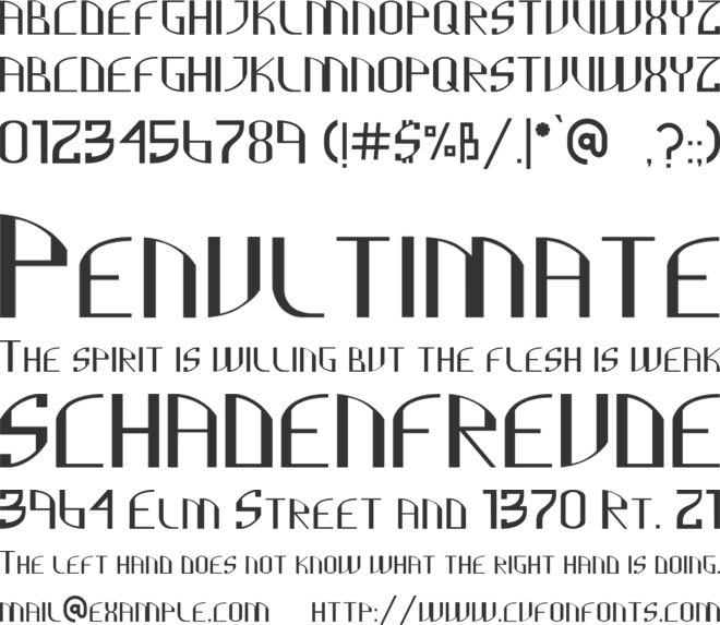 Cully font preview