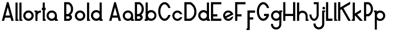 Allorta Bold font