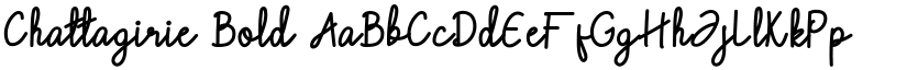 Chattagirie Bold font