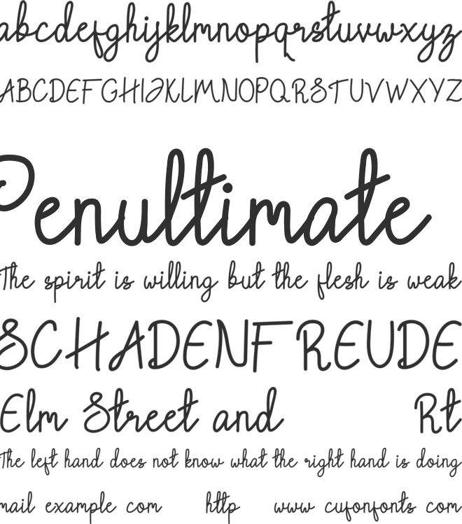 Chattagirie font preview
