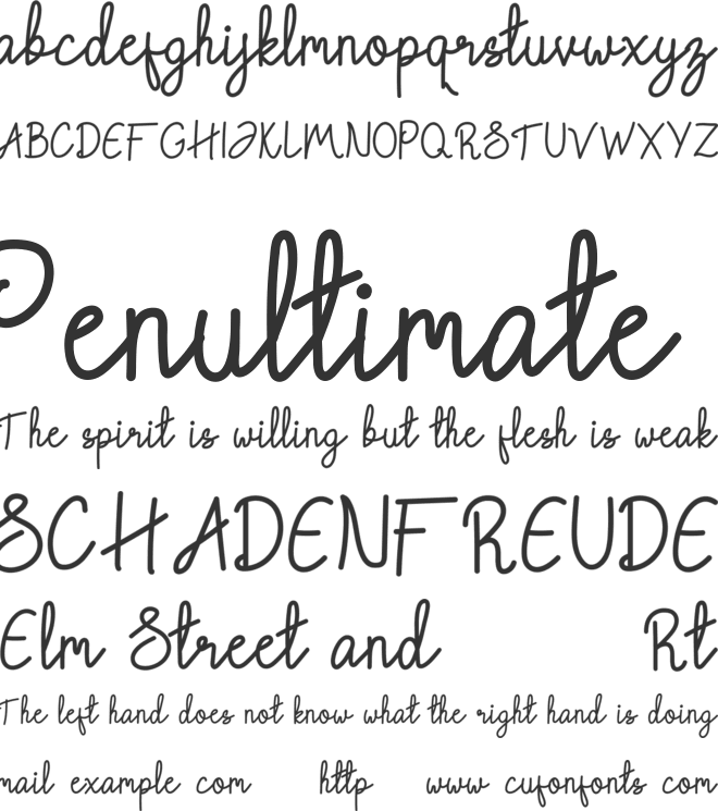 Chattagirie font preview