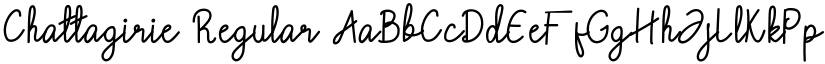 Chattagirie Regular font