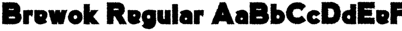 Brewok Regular font