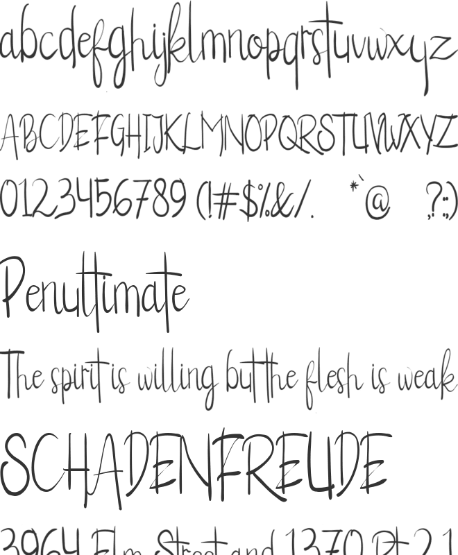 Alexandrea font preview