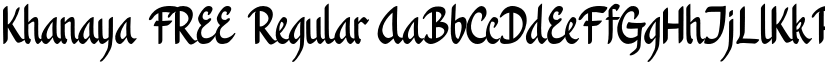 Khanaya FREE Regular font