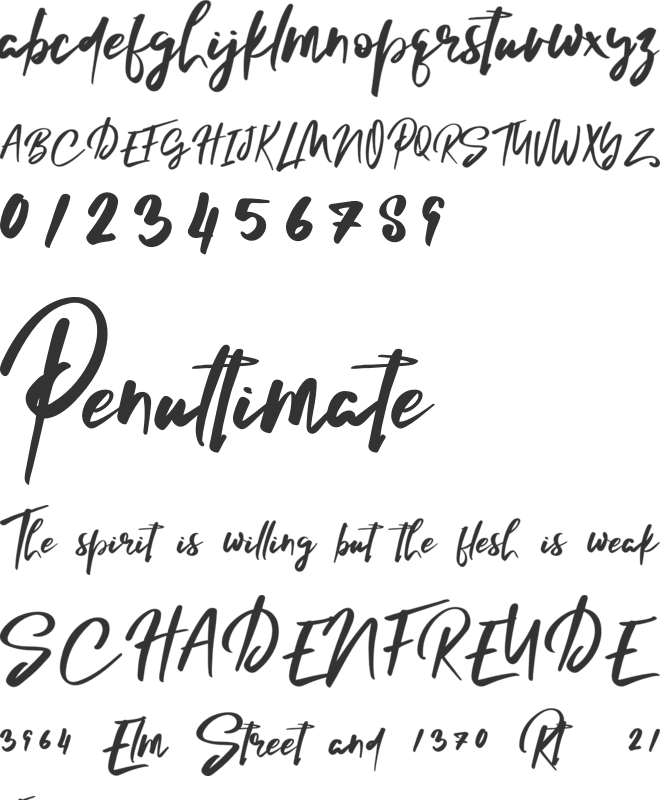 Lelushka font preview