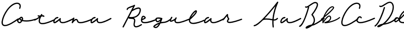 Cotana Regular font