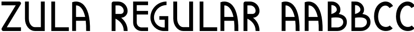 Zula Regular font