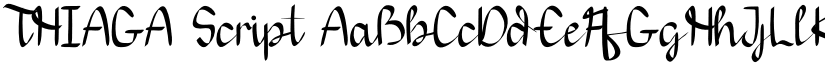 THIAGA Script font