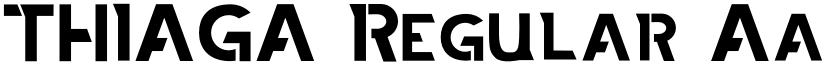 THIAGA Regular font