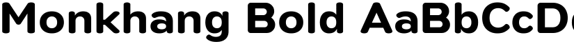 Monkhang Bold font
