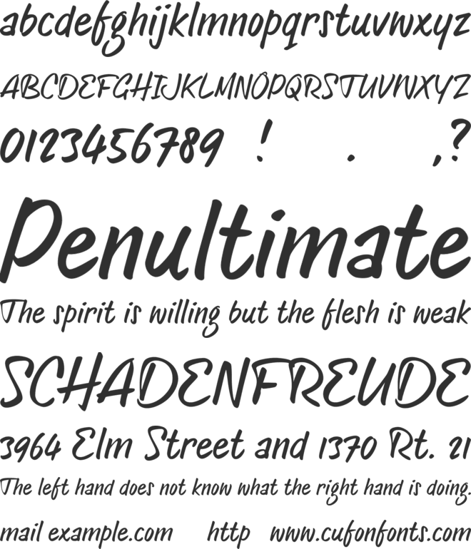 Old Letterhand font preview