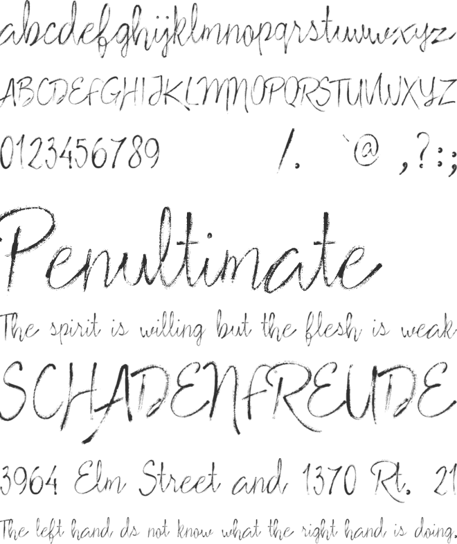 Stylish Marker font preview