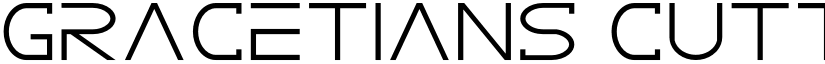 GRACETIANS Cutting font