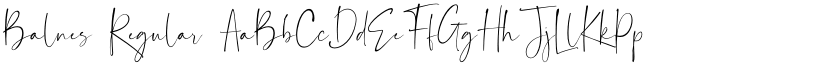 Balnes Regular font