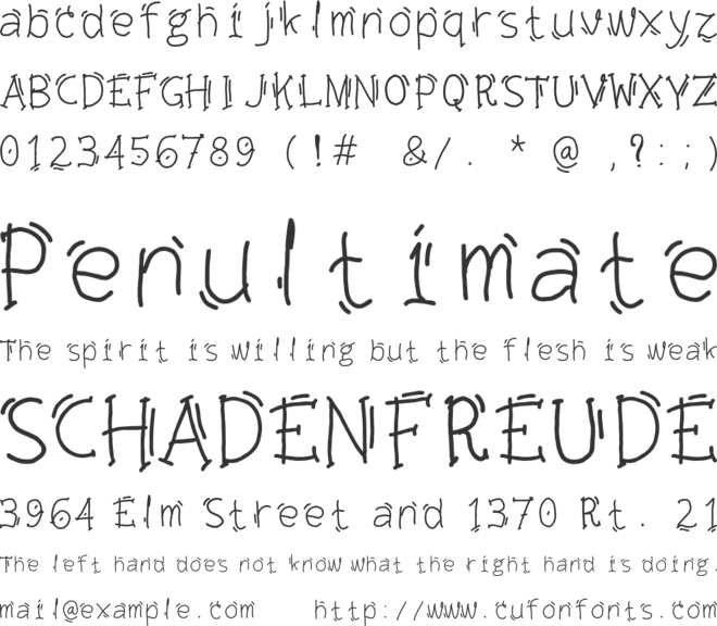 esteller font preview