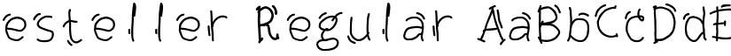esteller Regular font