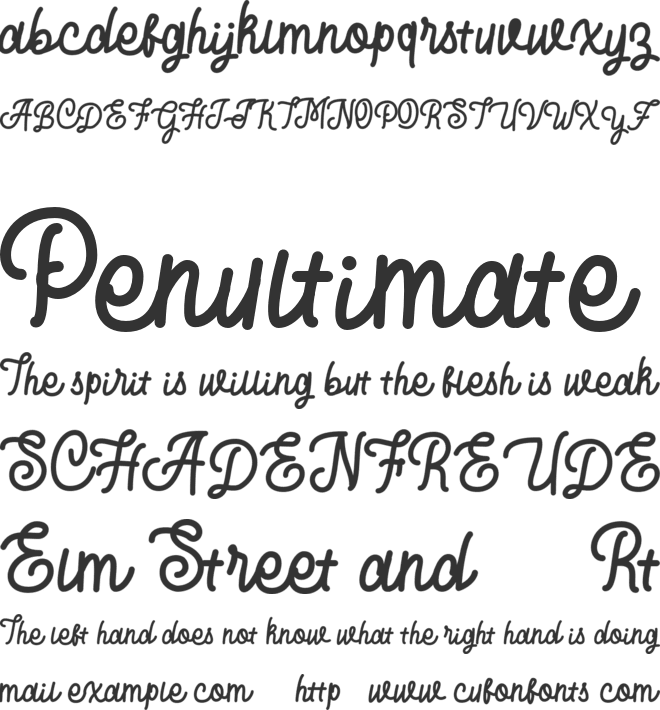 Bratayuda FREE font preview