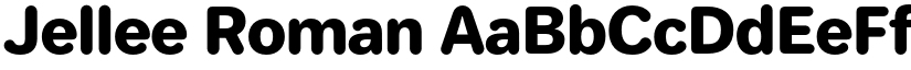 Jellee Roman font