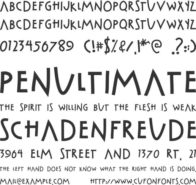 Cabaret Voltaire font preview