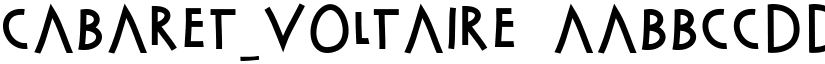 Cabaret_Voltaire font