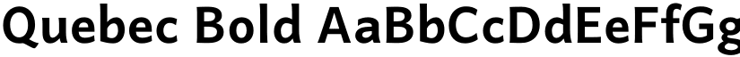 Quebec Bold font