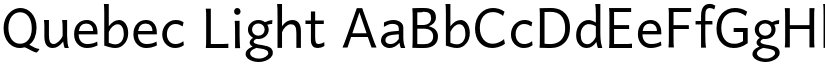 Quebec Light font