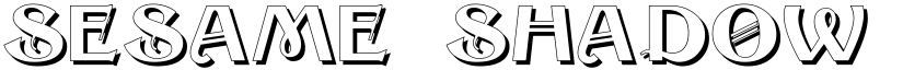 Sesame Shadow font