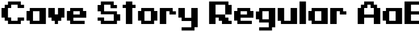 Cave Story Regular font