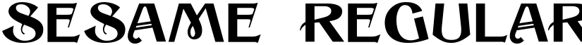 Sesame Regular font