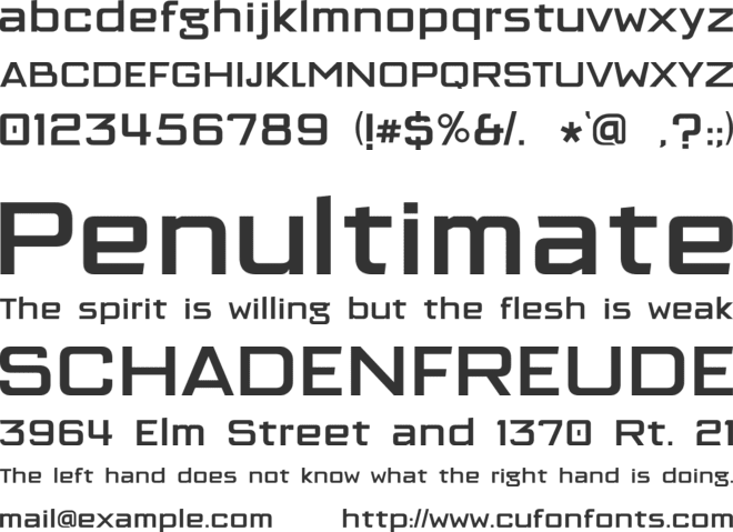 Cubellan font preview