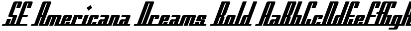 SF Americana Dreams Bold font